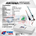 ANTENA YAGI 60DB ROAD PREMIUM AMPLIFICADORA DE SEÑAL