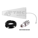 ANTENA AMPLIFICADORA SEÑAL CUATRIBAND TMC PLUS 4GLTE 65DB SURECALL SC-231W + 10 METROS DE CABLE RG-6 700 MHZ BANDA 28/28A